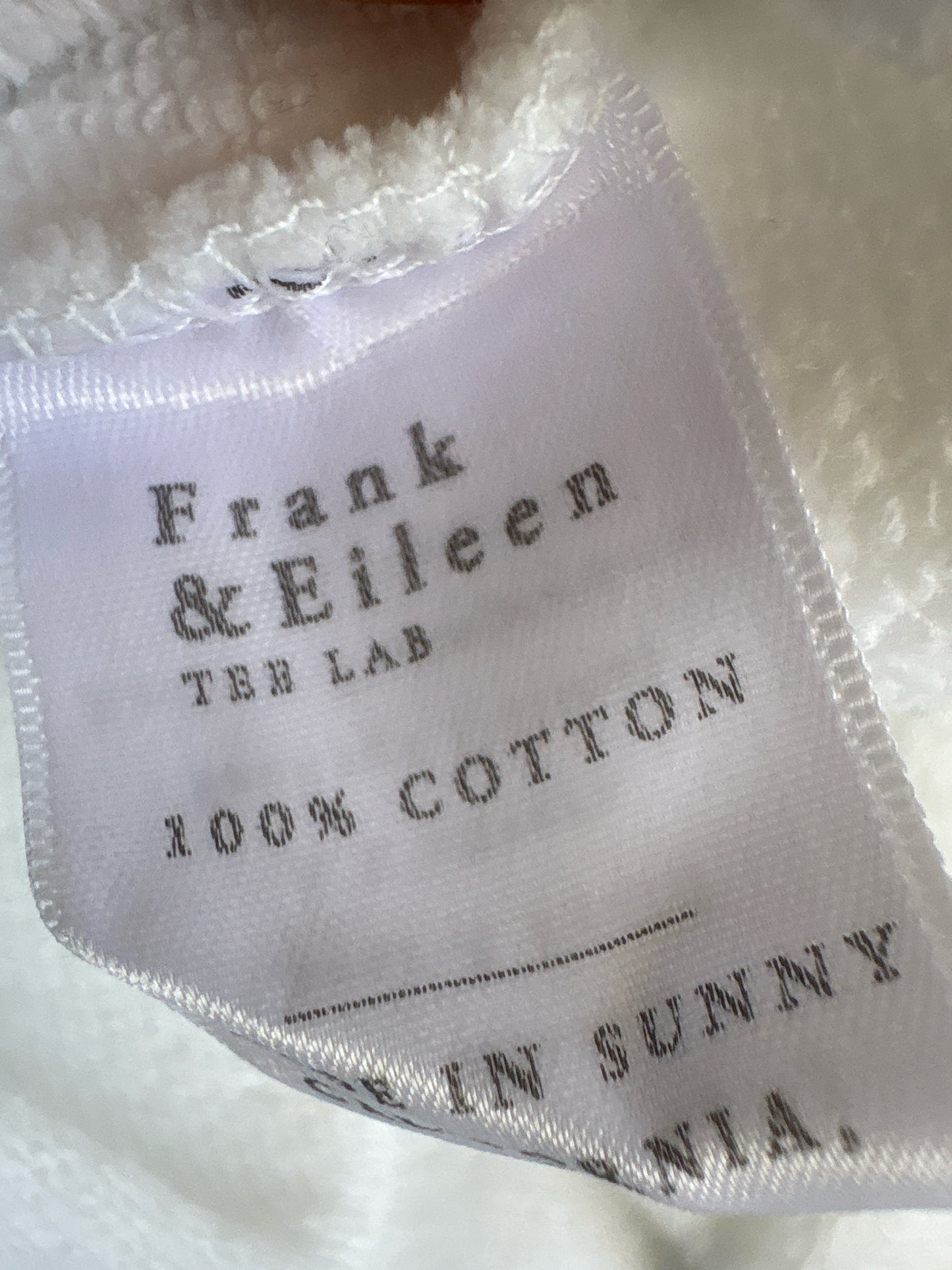 Frank & Eileen Size S White Pullover/Hoodie