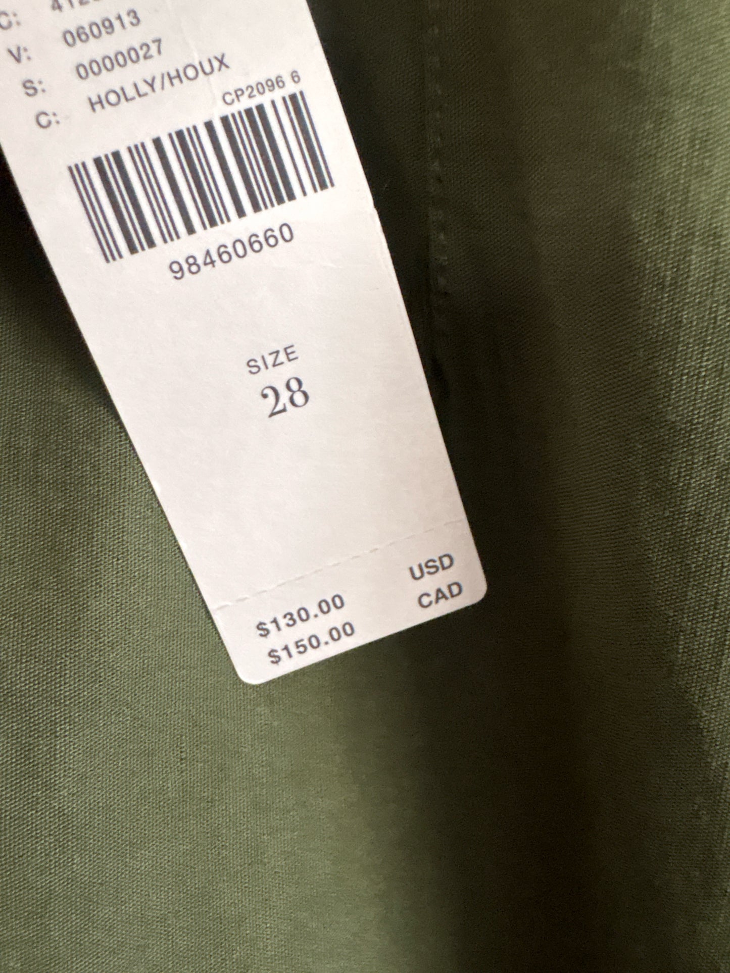 Maeve Size 28 Dark Green Pants
