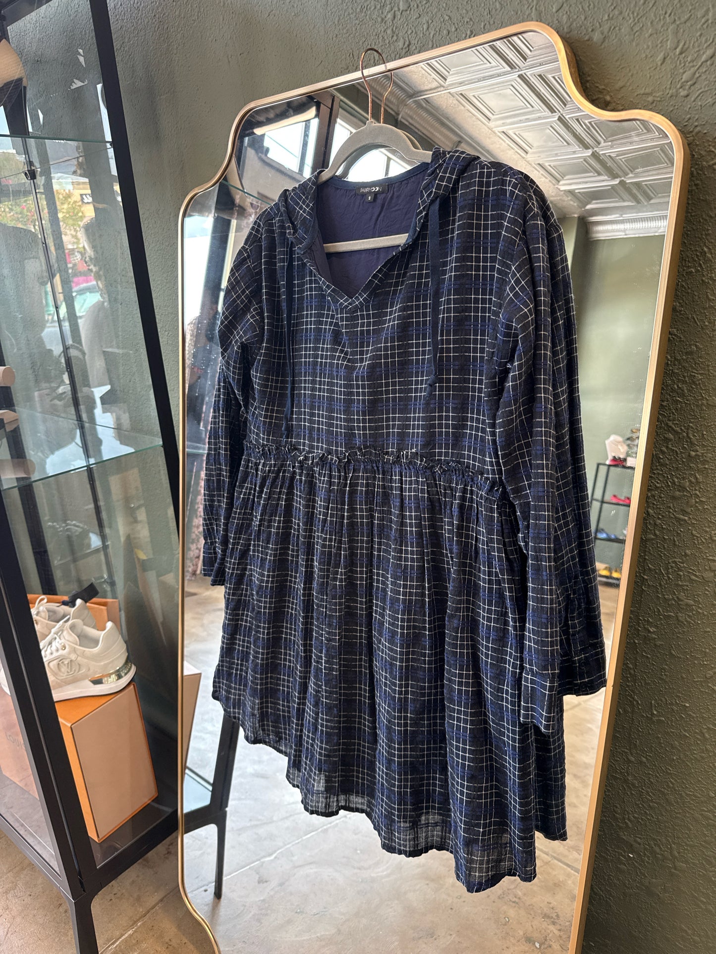 papermoon Size S Navy/Black Dress