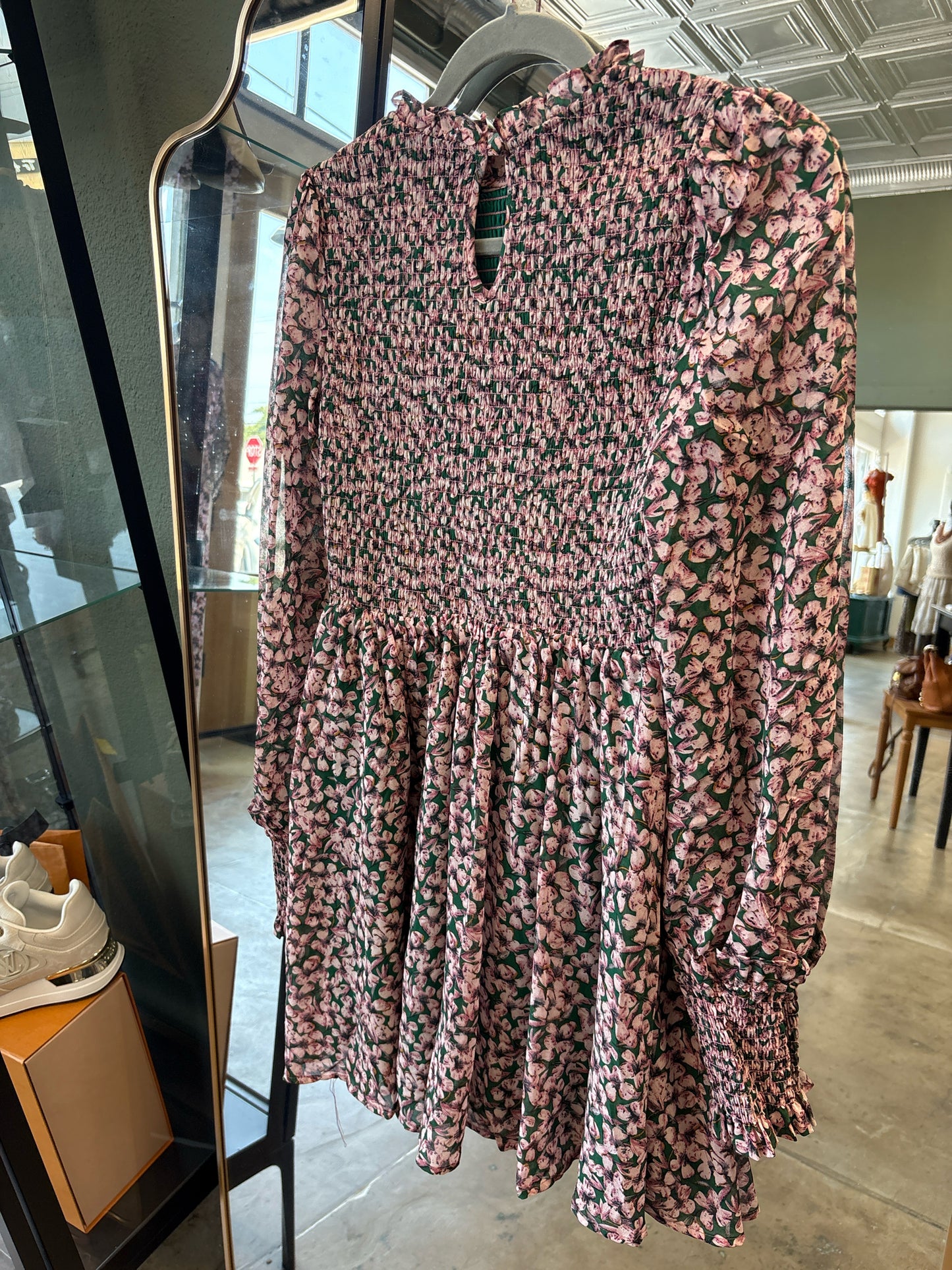 Lulus Size XS green and pink Dress