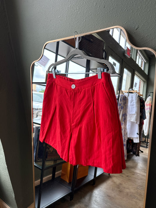 Karen Kane Size M Red Shorts