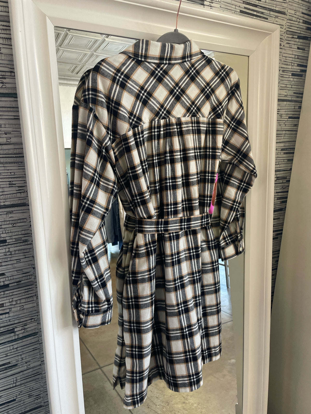 LOFT Size MP plaid Dress