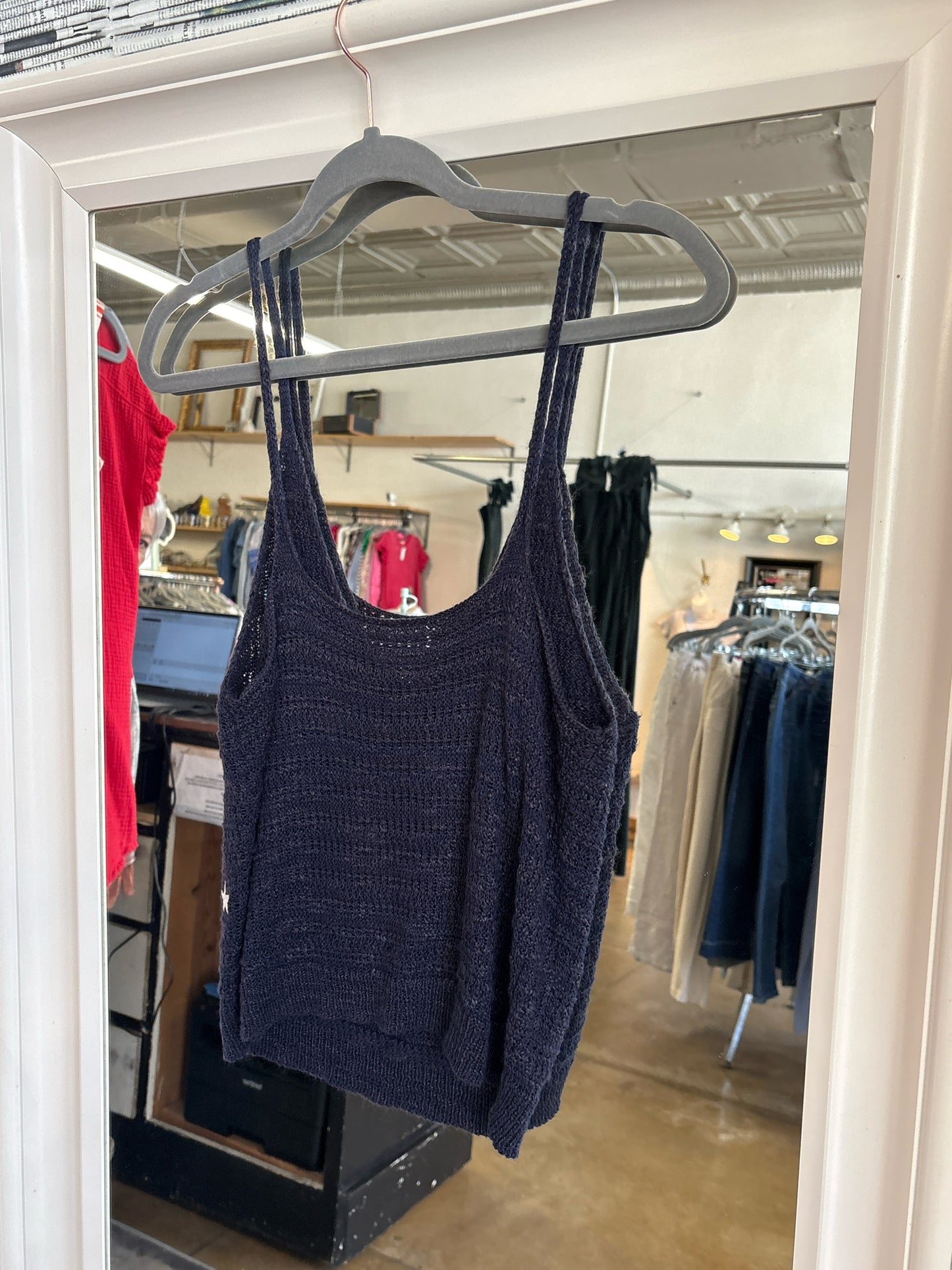 Coco + Jaimeson Size S Navy + white Top