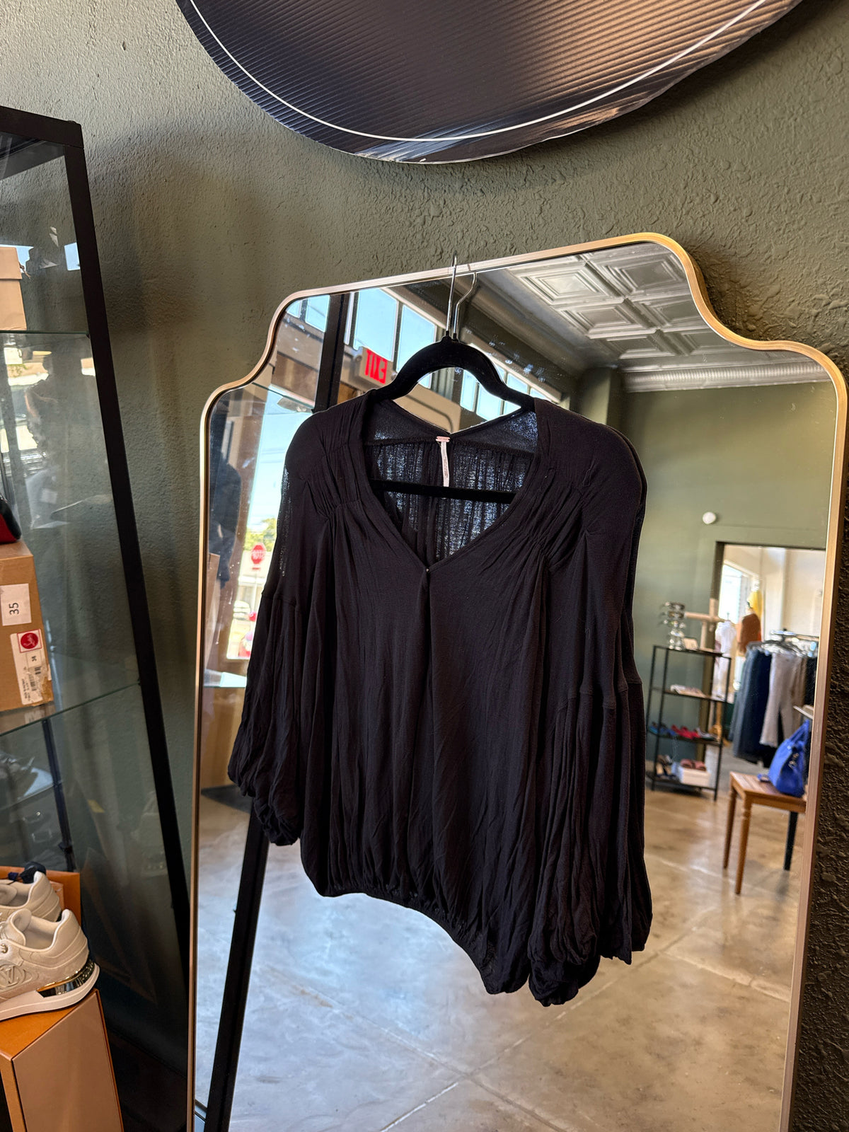 free people Size S Black Top
