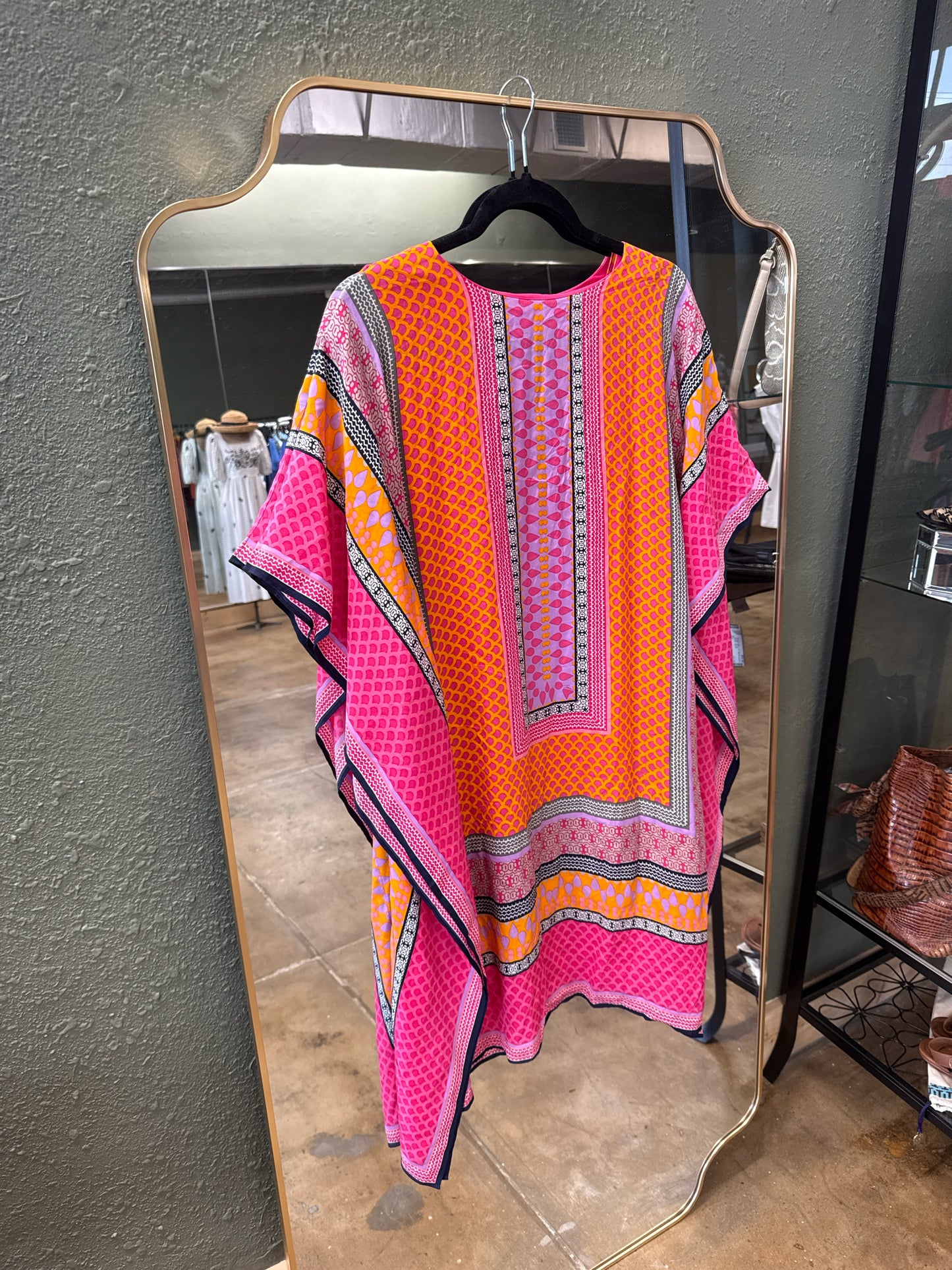 Trina Turk Size XS/s Pink/Orange Poncho/Cape