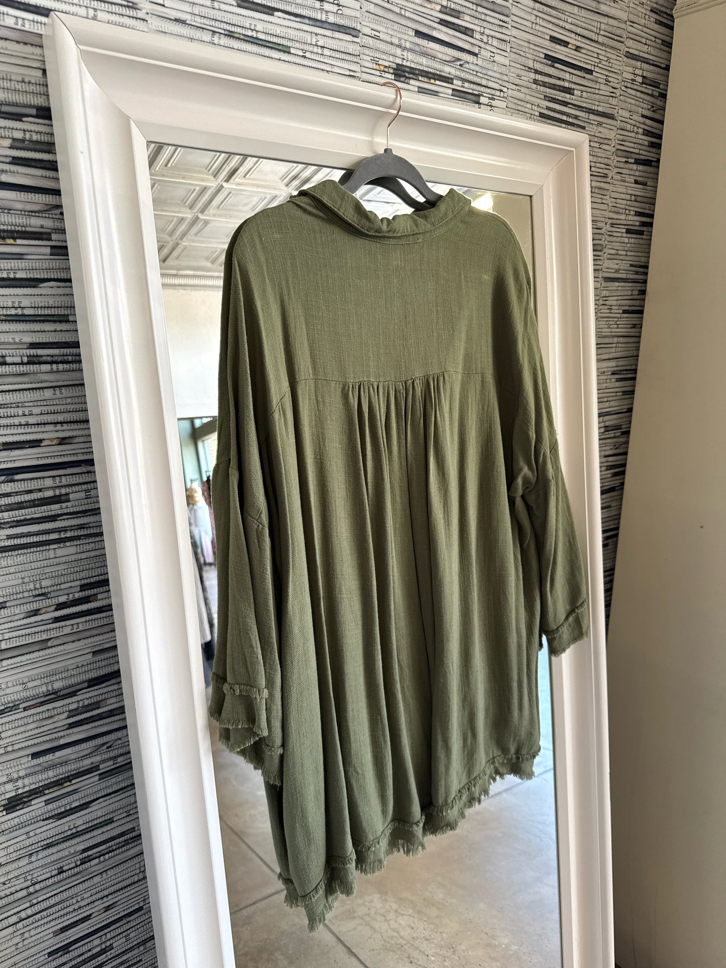 Umgee Size 1XL Green Dress