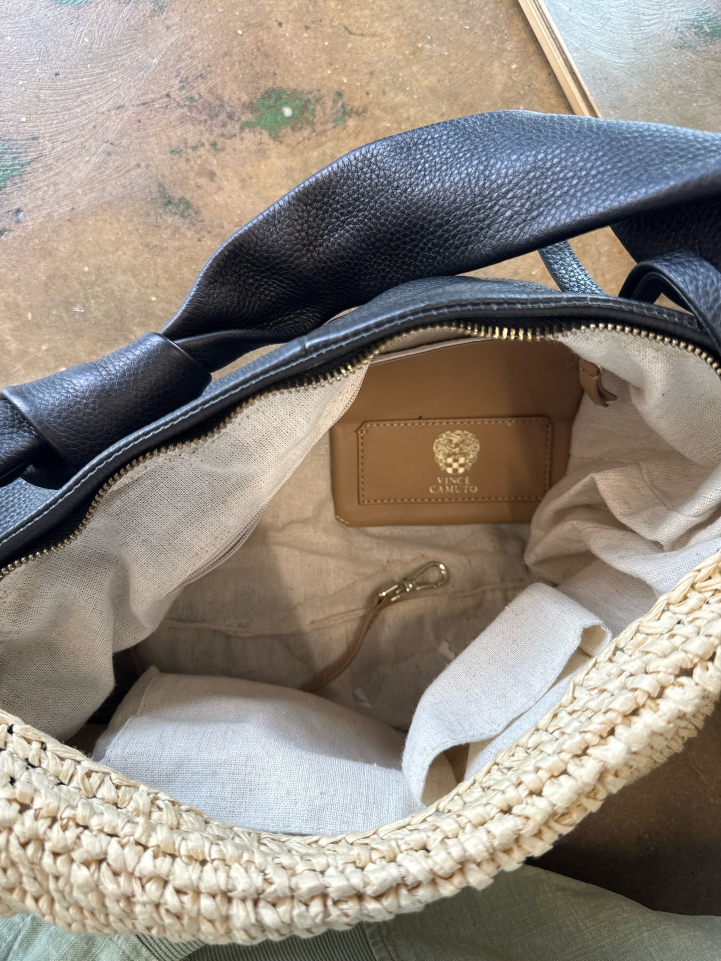 Vince Camuto Black/Tan Bag