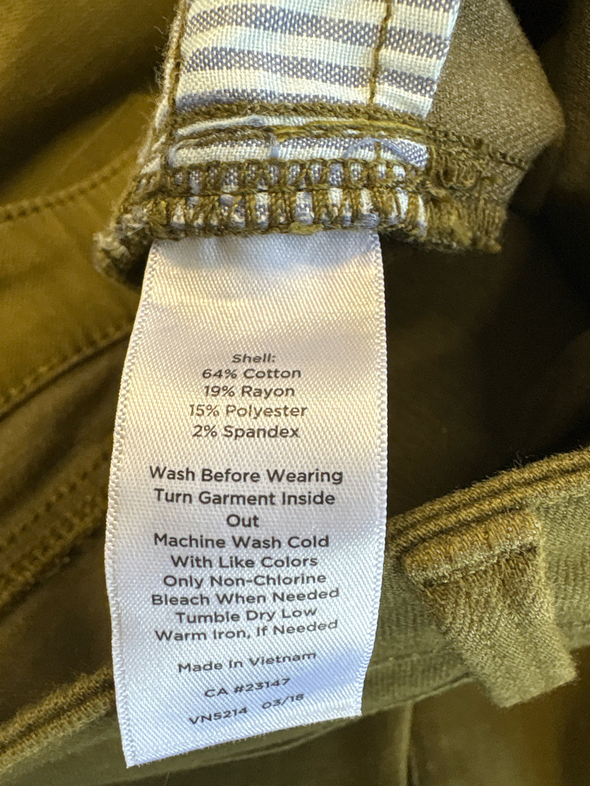 TALBOTS Size 4P Olive Green Pants