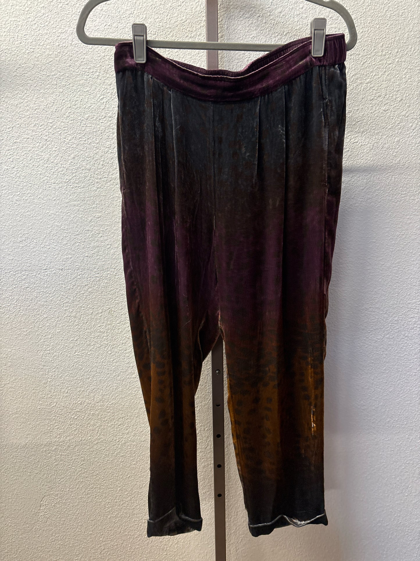 JW Los Angeles Size S Purple/Multi velvet Pants