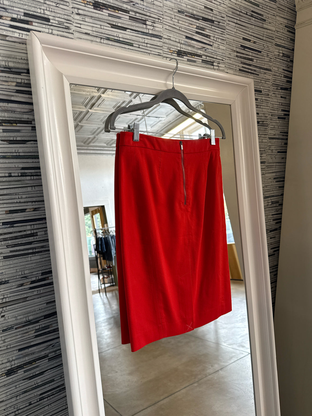 LOFT Size 0 Red Skirt