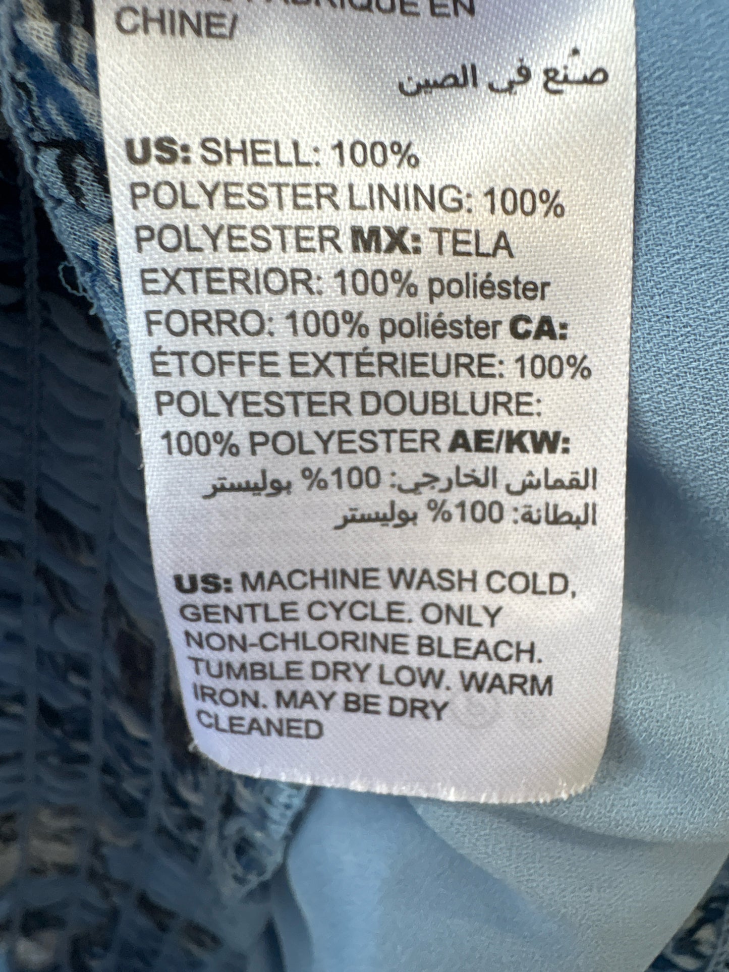 White House Black Market Size M Blue Top