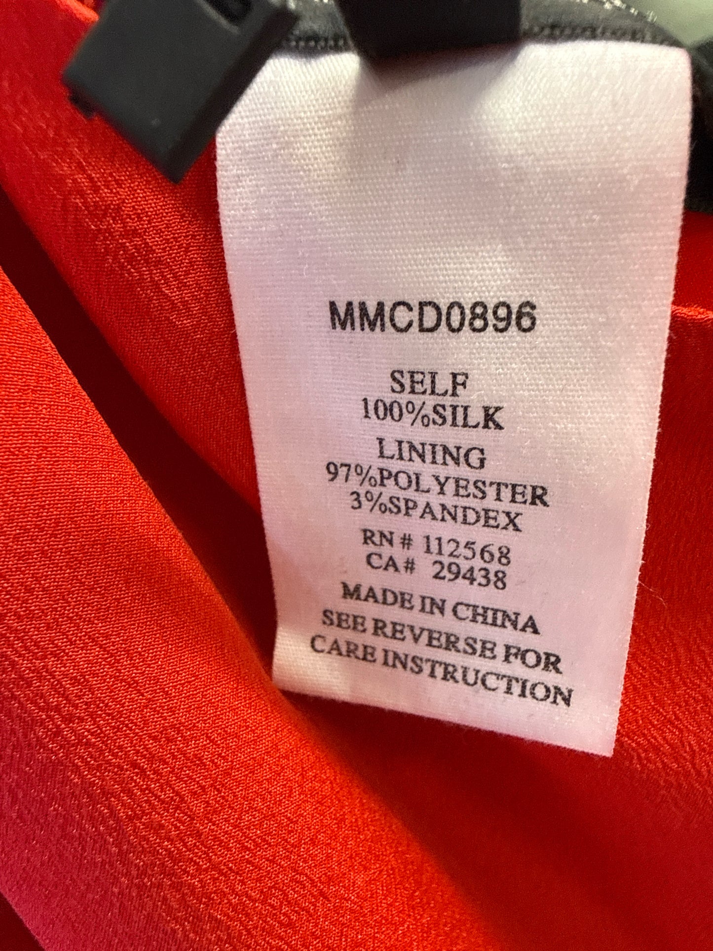 MM Couture Size M Red One shoulder Dress
