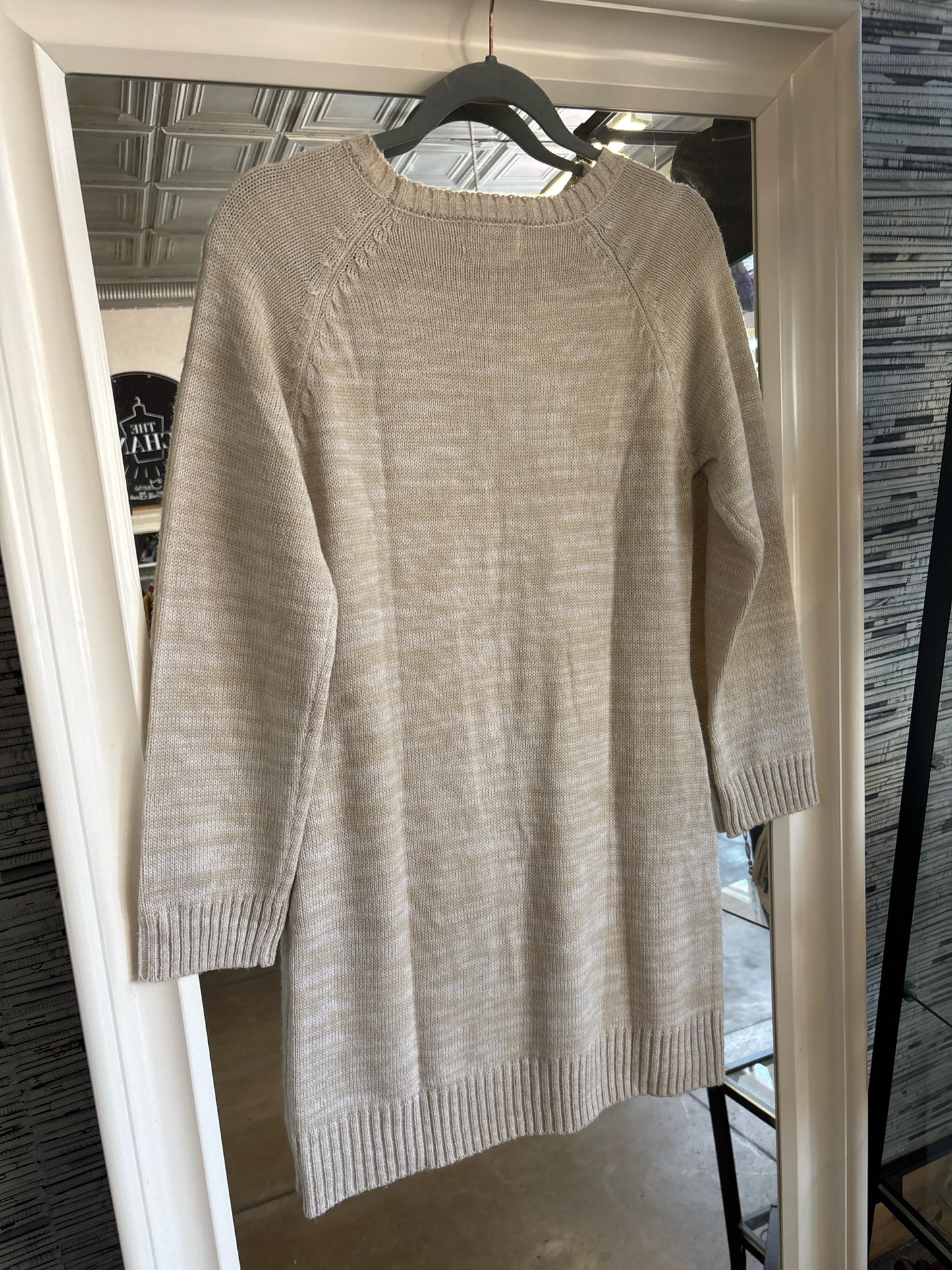 JUN & IVY Size XS Cream Knit Dress