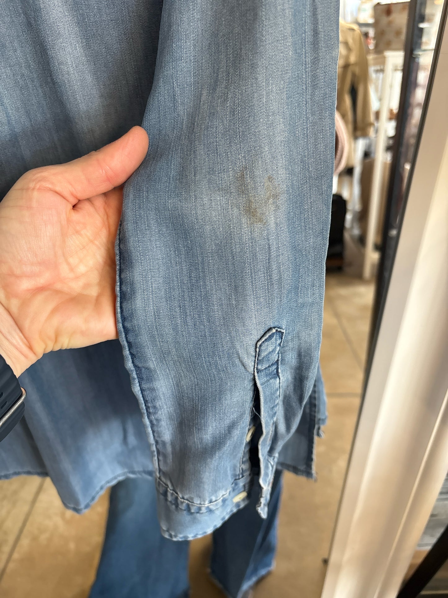 Holding Horses Size XS Denim Top