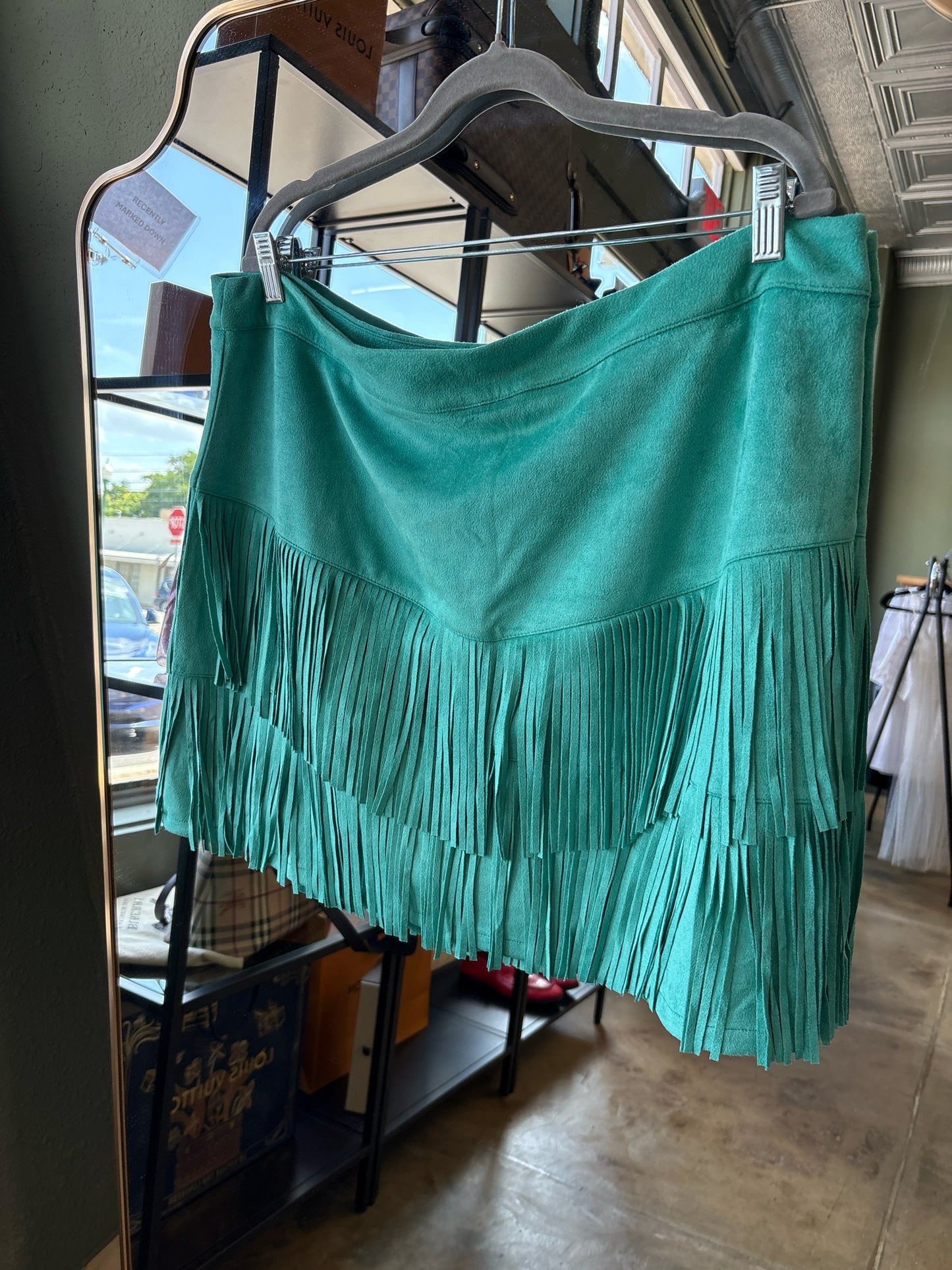 Sterling Kreek Size XL Teal Skirt