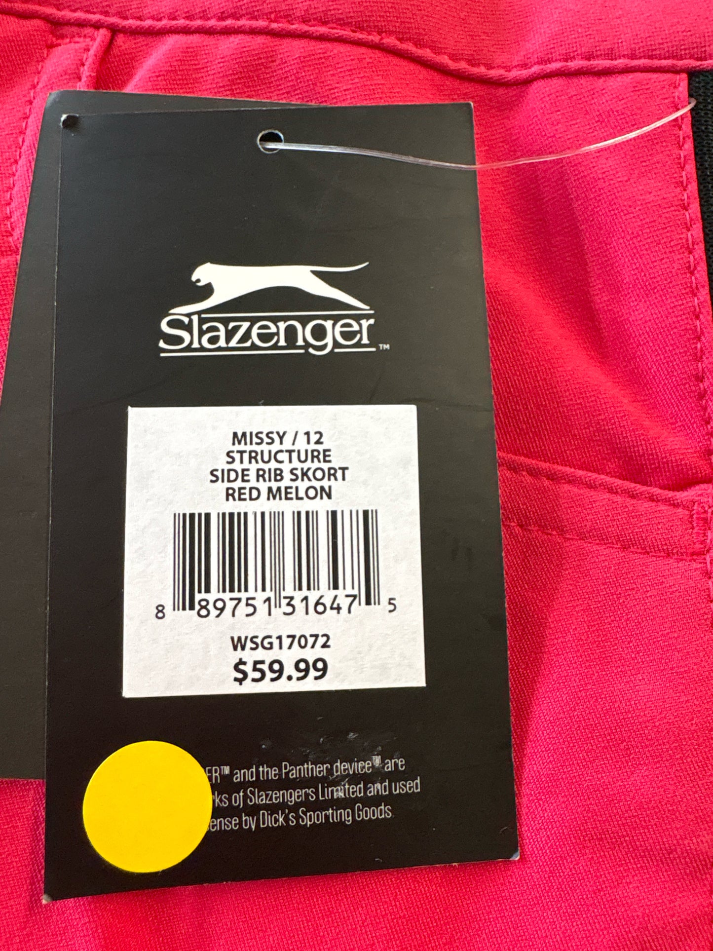 Slazenger Size 12 Skort