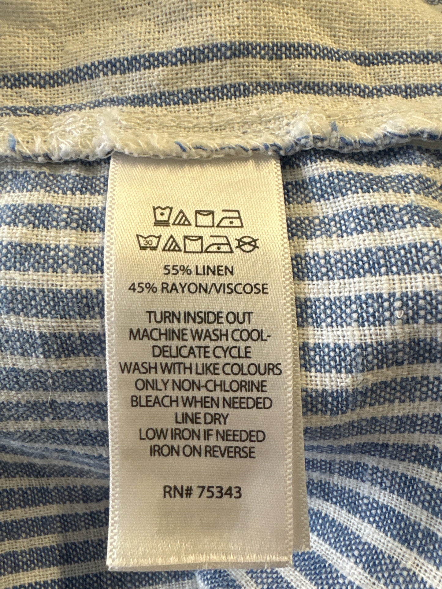 C & C CALIFORNIA Size S White and Blue Dress