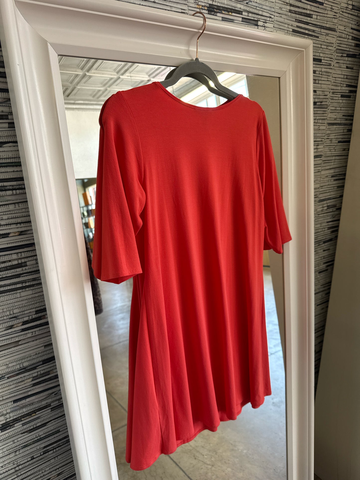 EILEEN FISHER Size M Red Dress