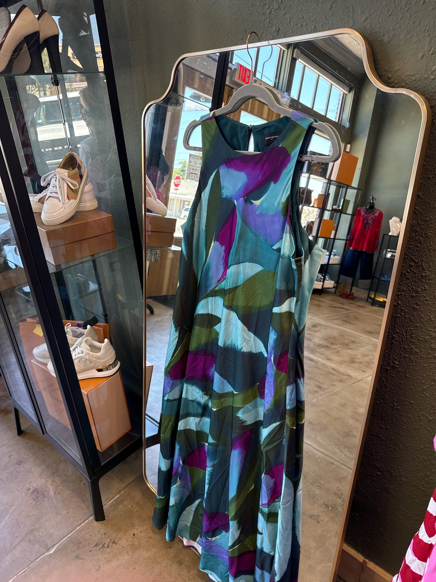 Banana Republic Size L green/blue/purple Dress