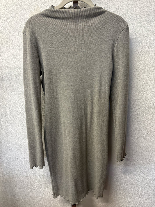 Heart & Hips Size M Gray Ribbed Dress