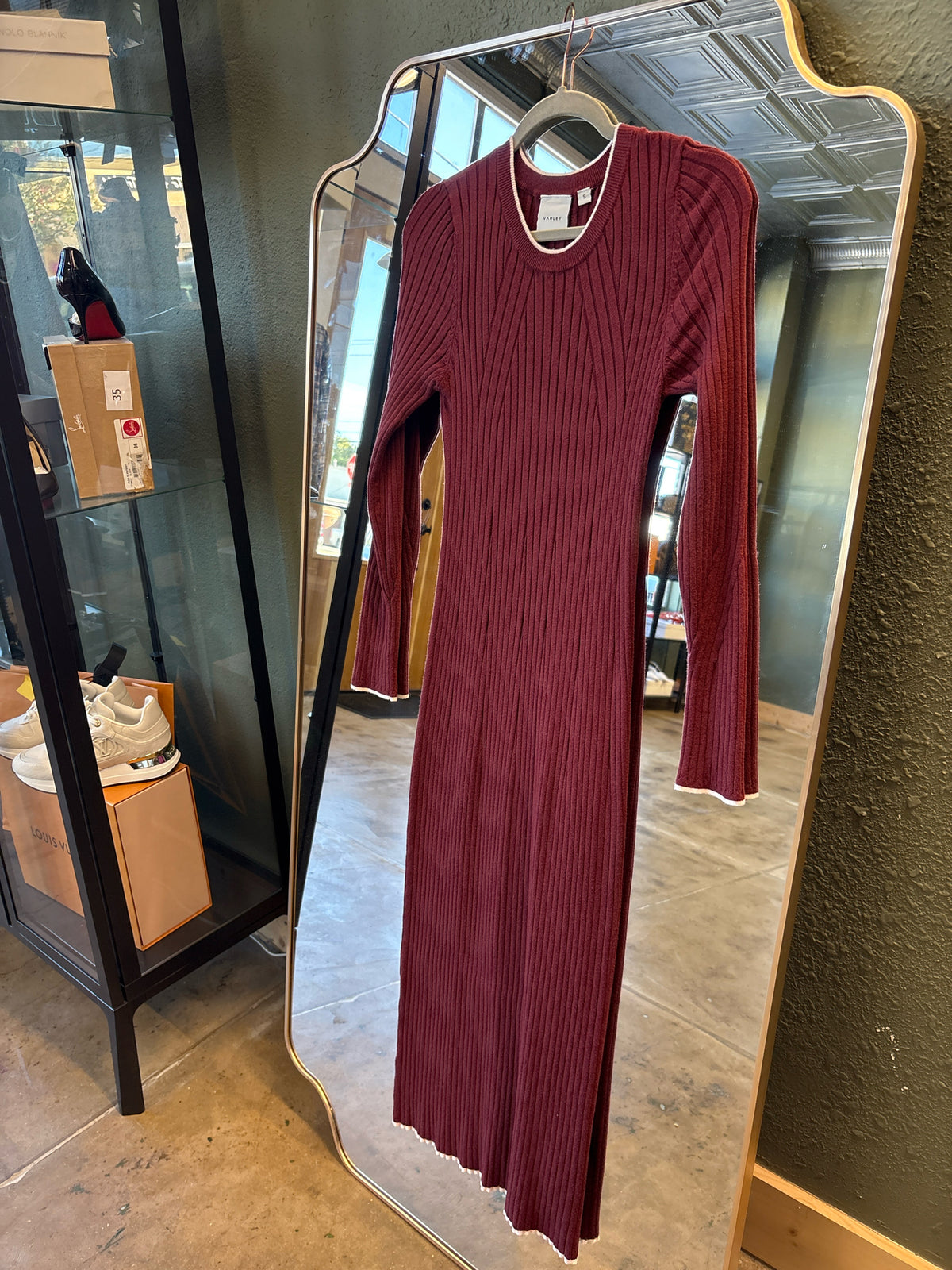 Varley Size S Maroon Dress