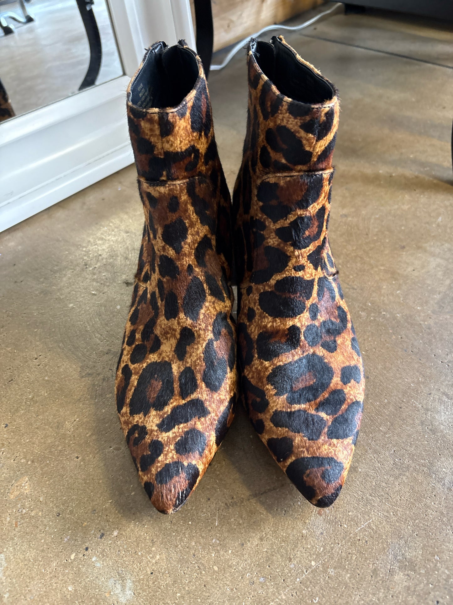 KARL LAGERFELD Shoe Size 10 Brown/Black Cheetah Boots