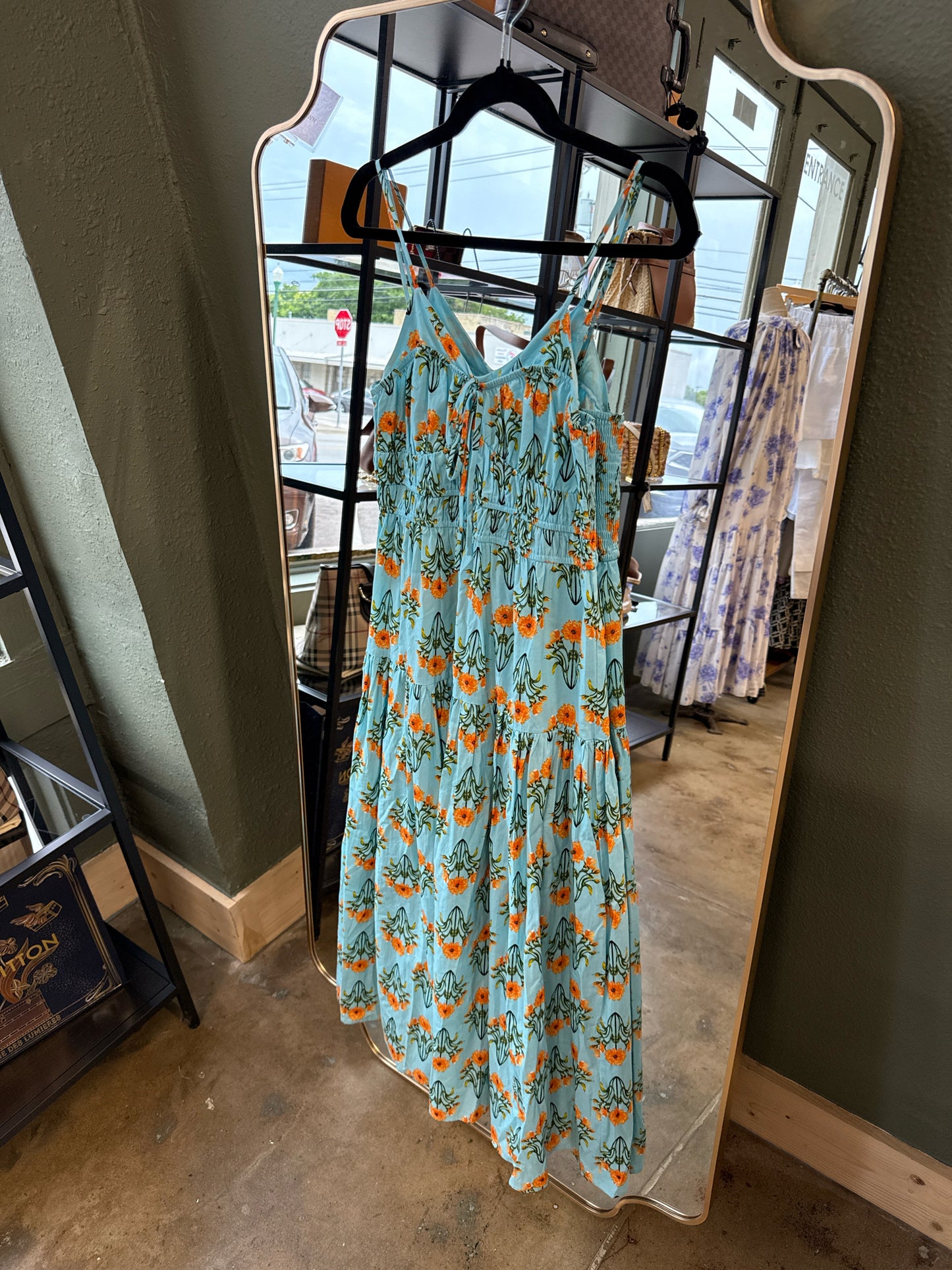 Moon River Size S Blue/Orange Dress
