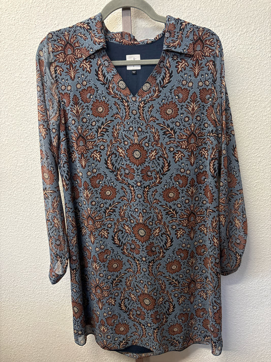 Cabi Size S Blue/Brown Floral Dress