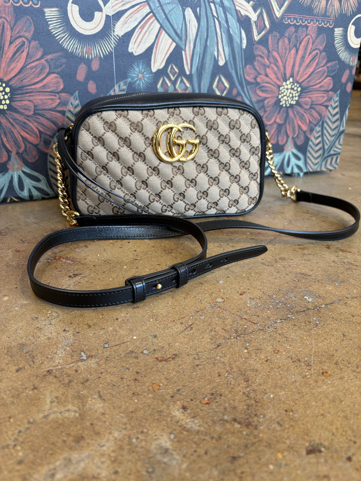 Gucci Black/Multi Signature Monogram Bags/Shoes/Accessories