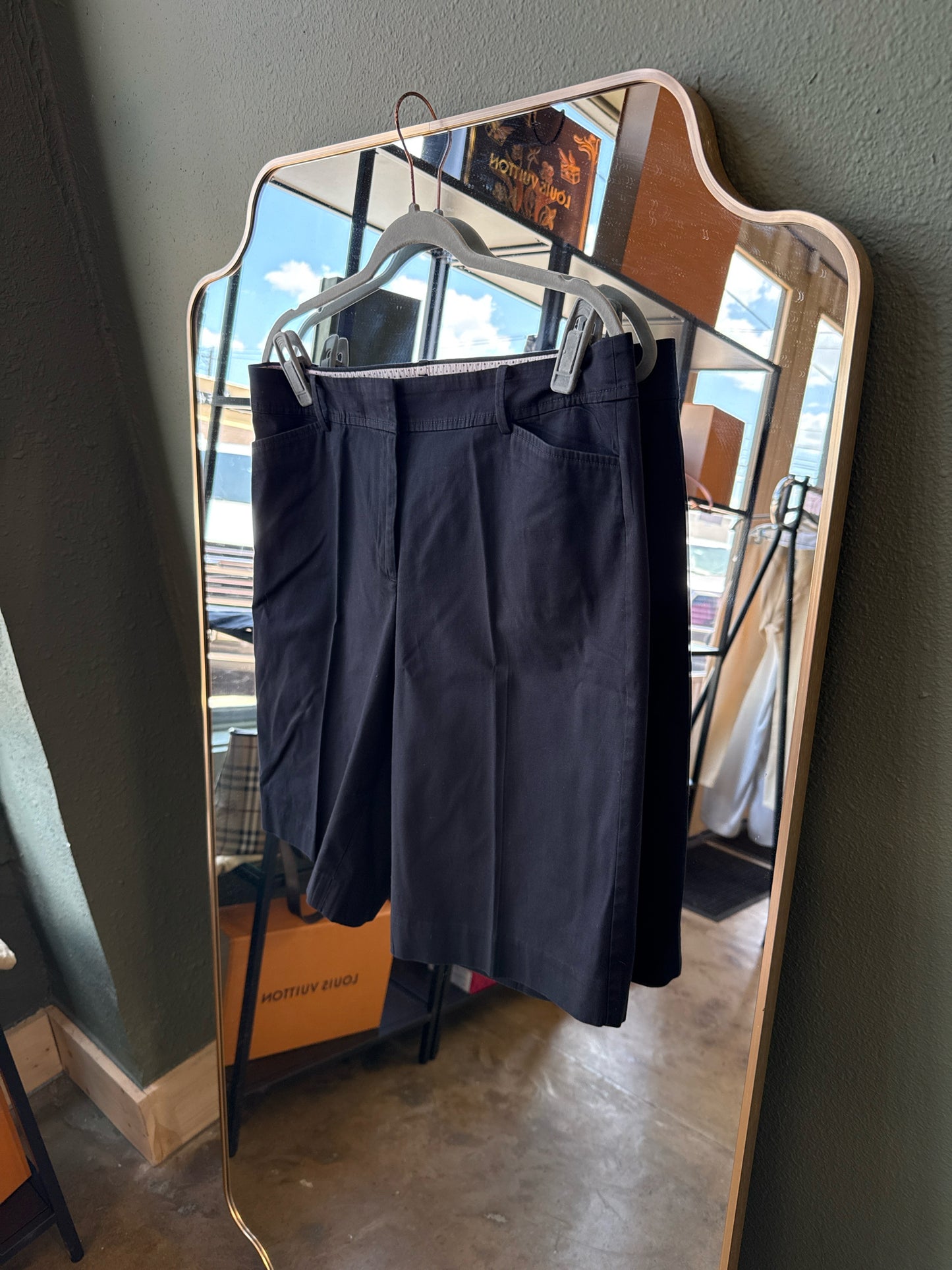 TALBOTS Size 12 Black Shorts