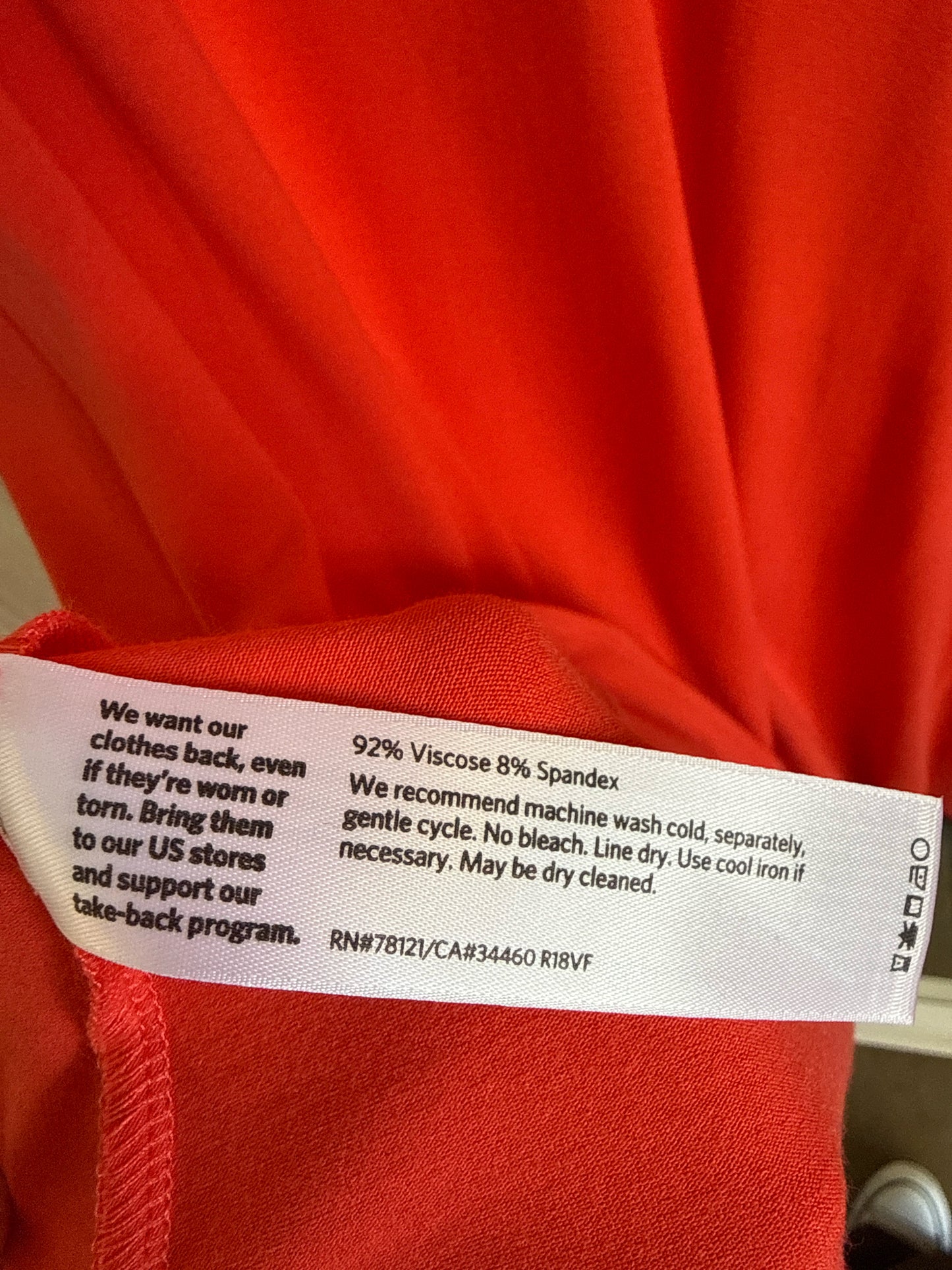 EILEEN FISHER Size M Red Dress