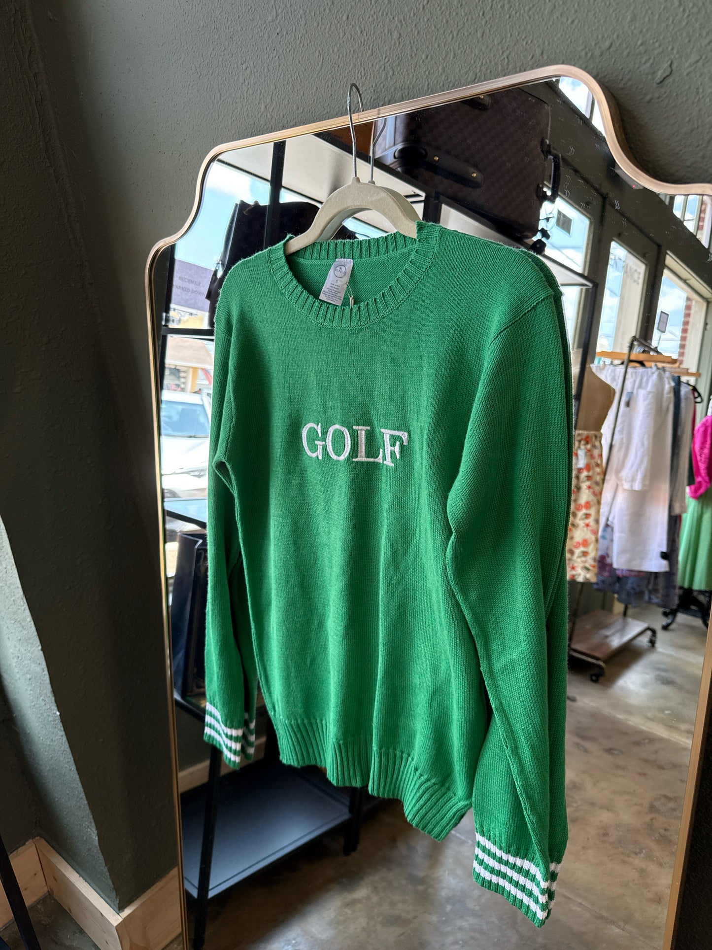 The Bubble Size S Green golf Sweater