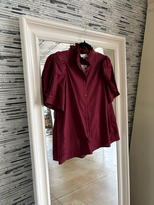 entro Size M Maroon Top
