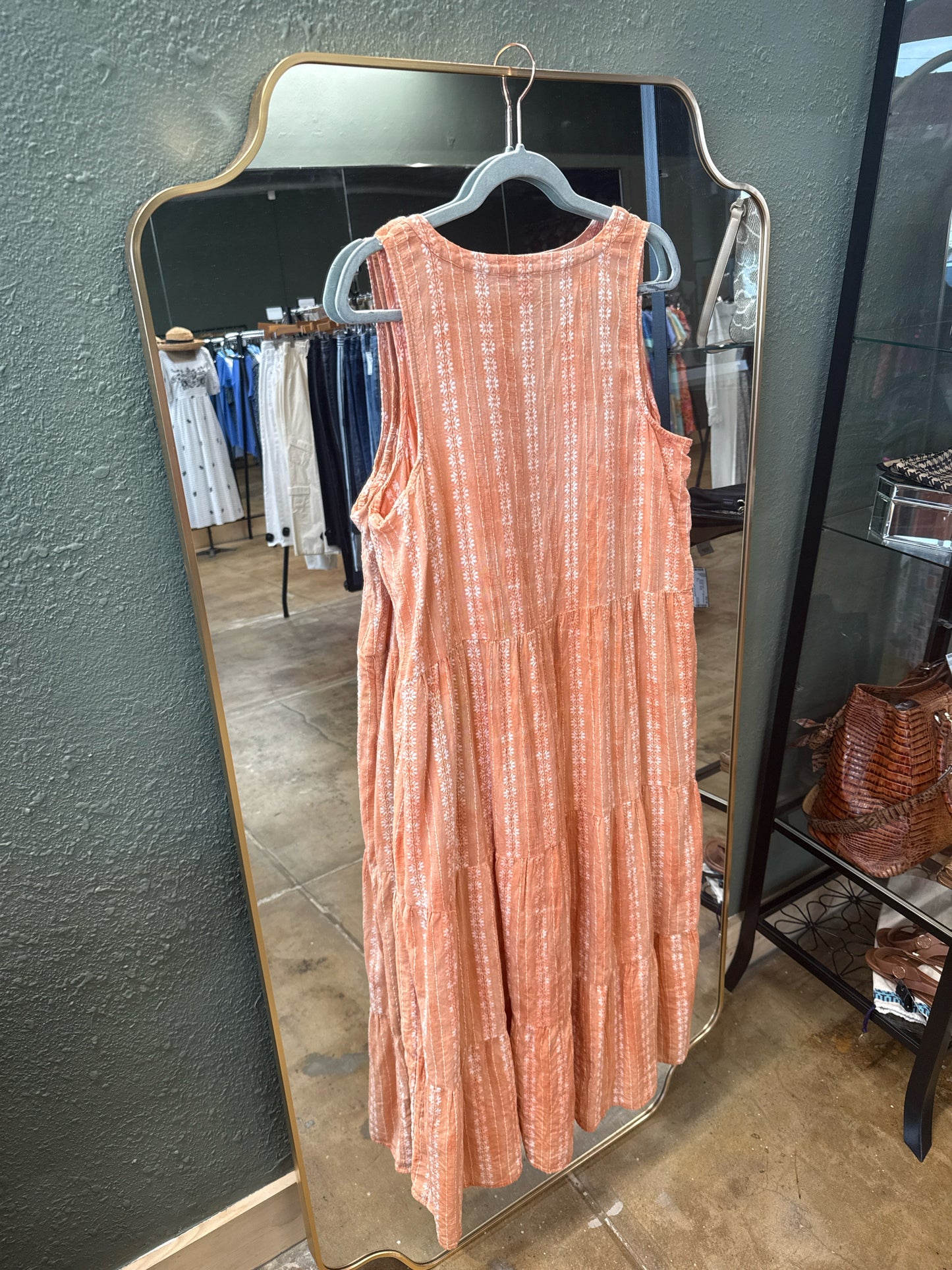 J Jill Size LP Orange Dress