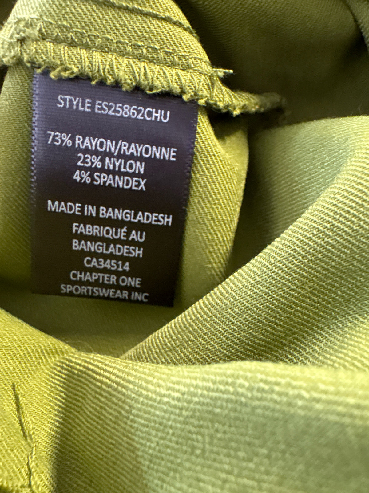 Jules & Leopold Size XL Green Pants