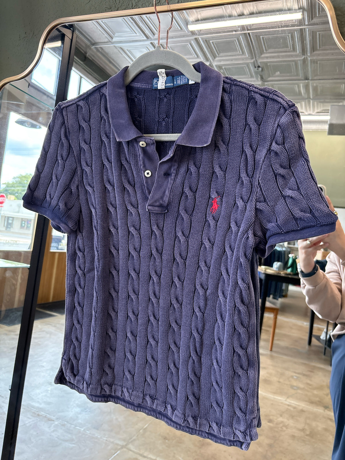Polo Ralph Lauren Size L Purple Knit Top
