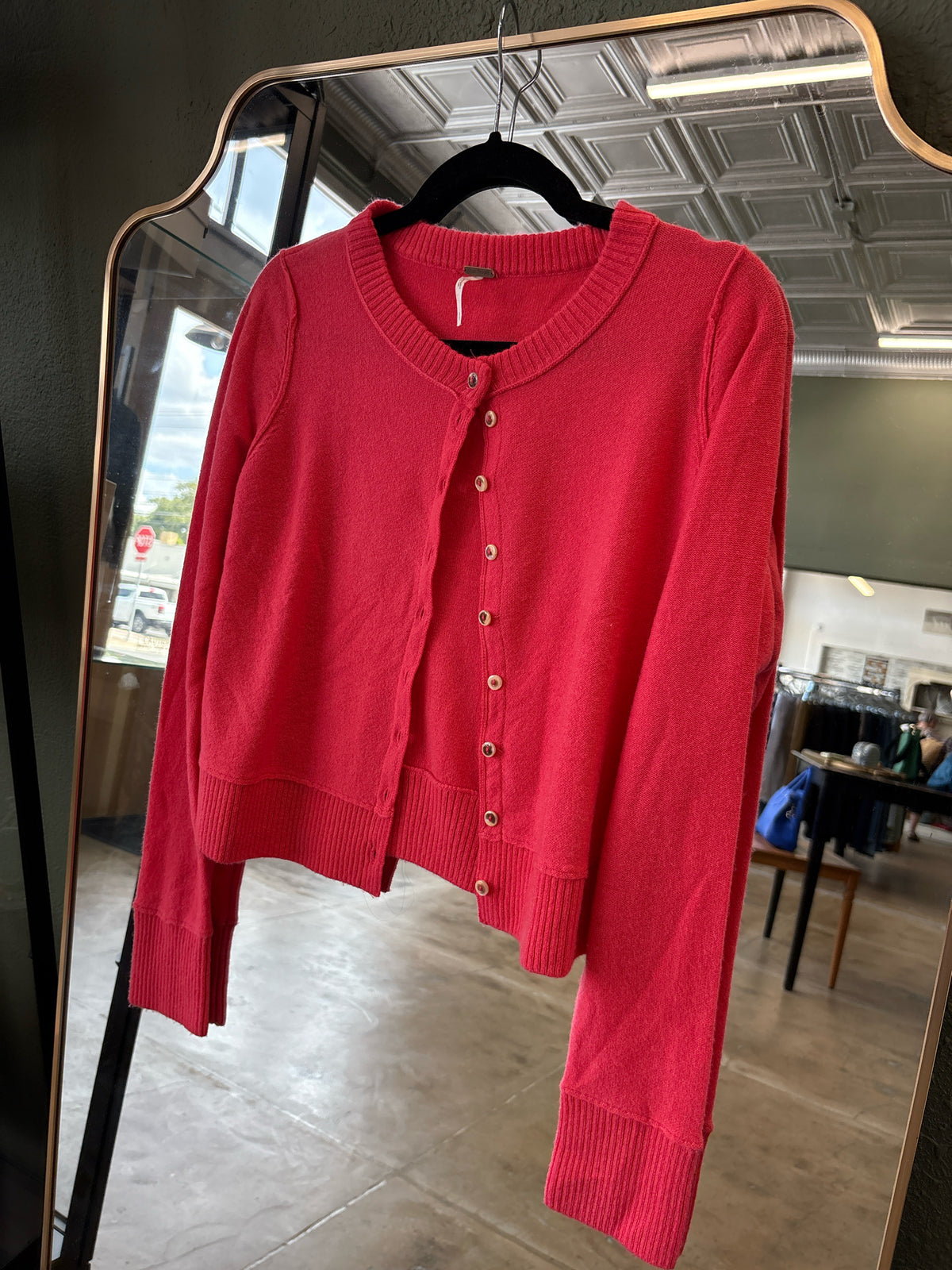 free people Size SP Coral Cardigan