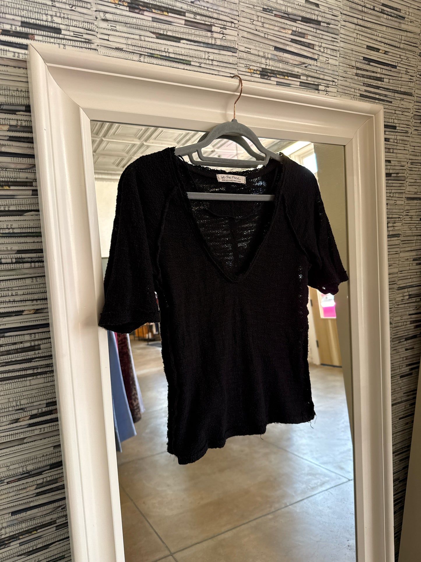 We The Free Size M Black Top