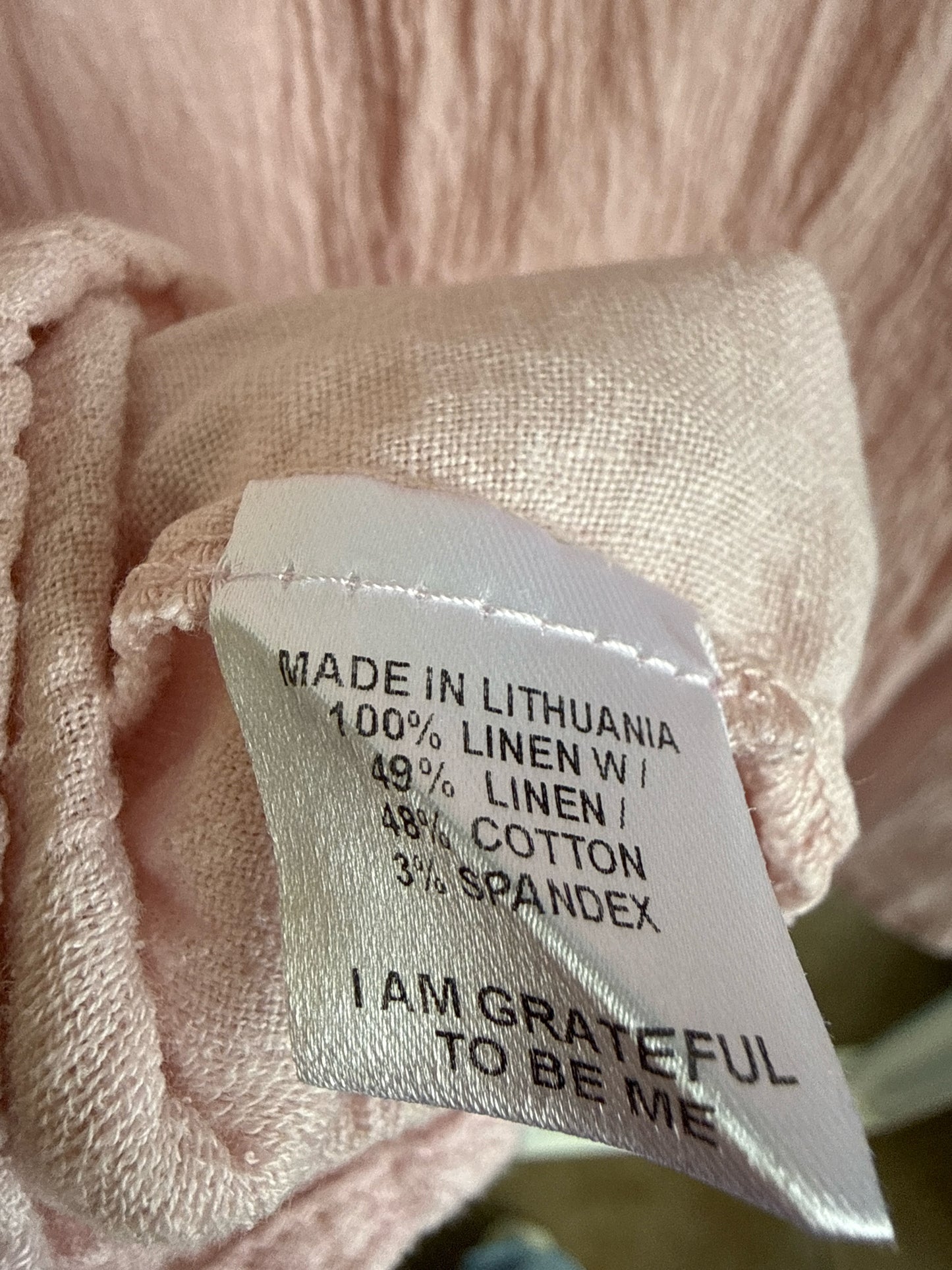FLAX Size P Pink Top