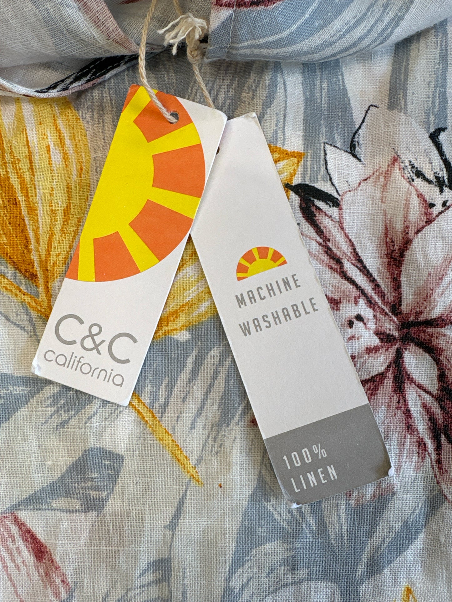 C&C California Size XS white multi Dress