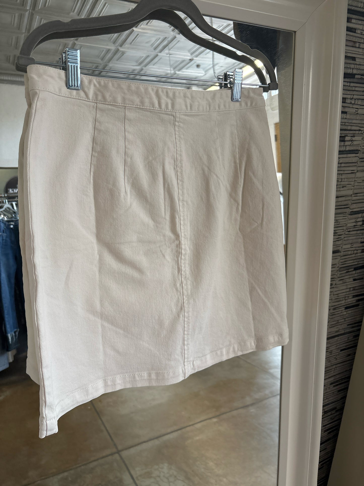 ANN TAYLOR Size 4 Cream Skirt