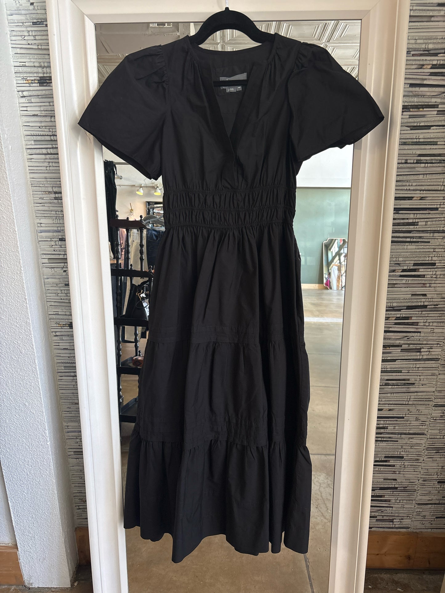 Anthropologie Size XSP Black maxi Dress