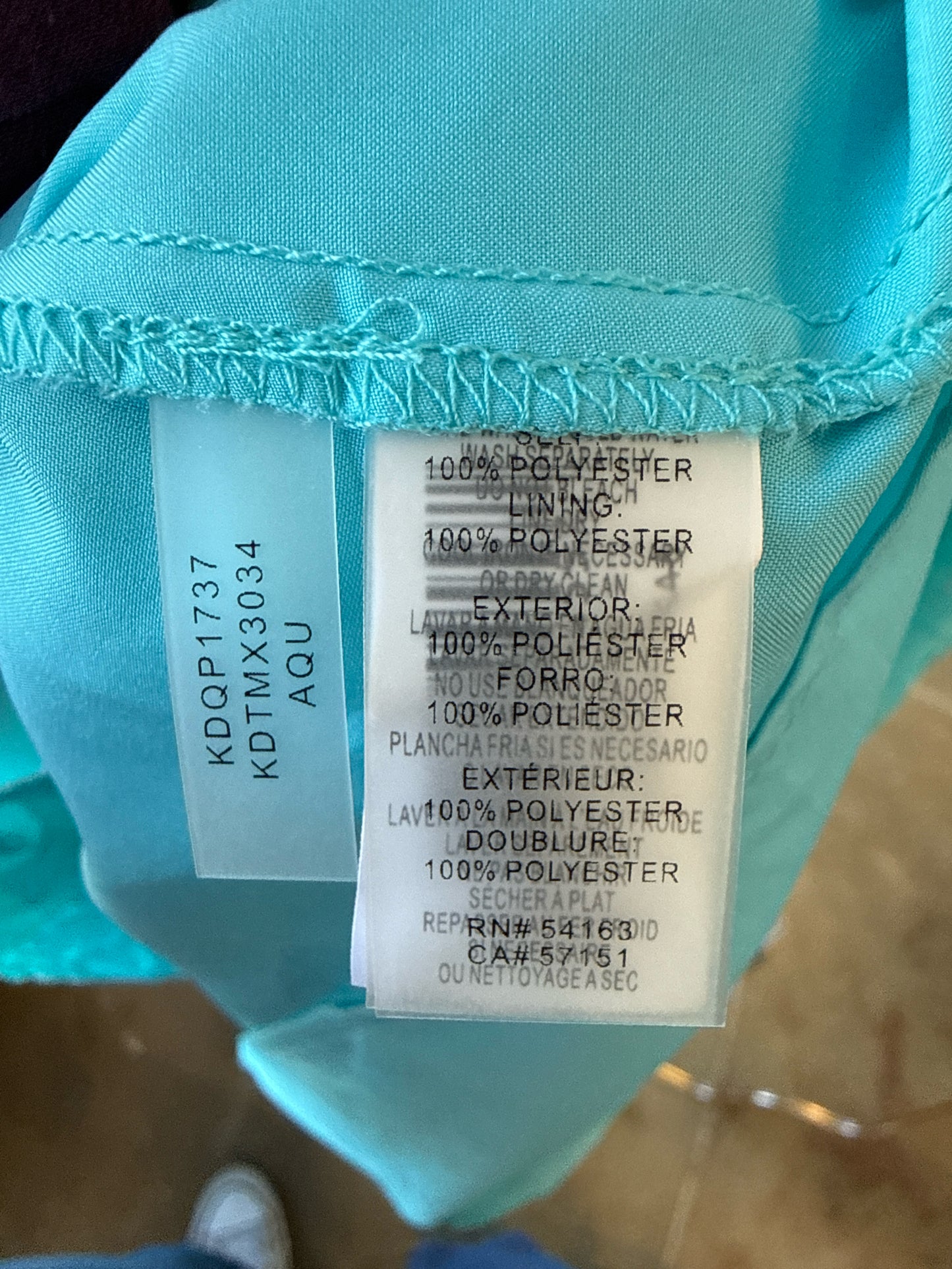 Kensie Size 6 Teal Dress