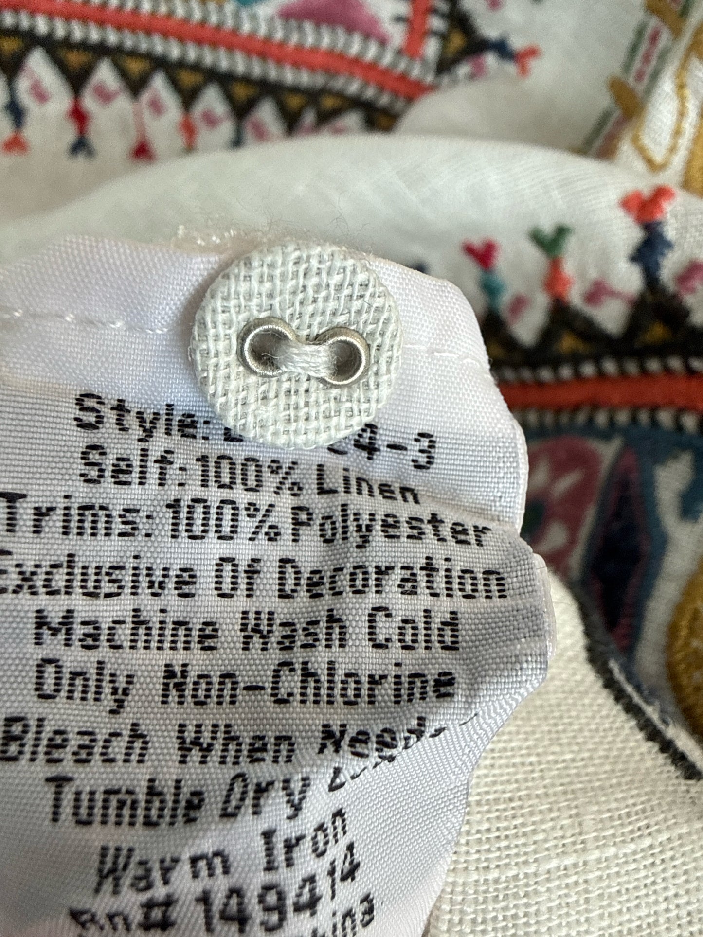 Johnny Was Size XXS Cream/multi Top