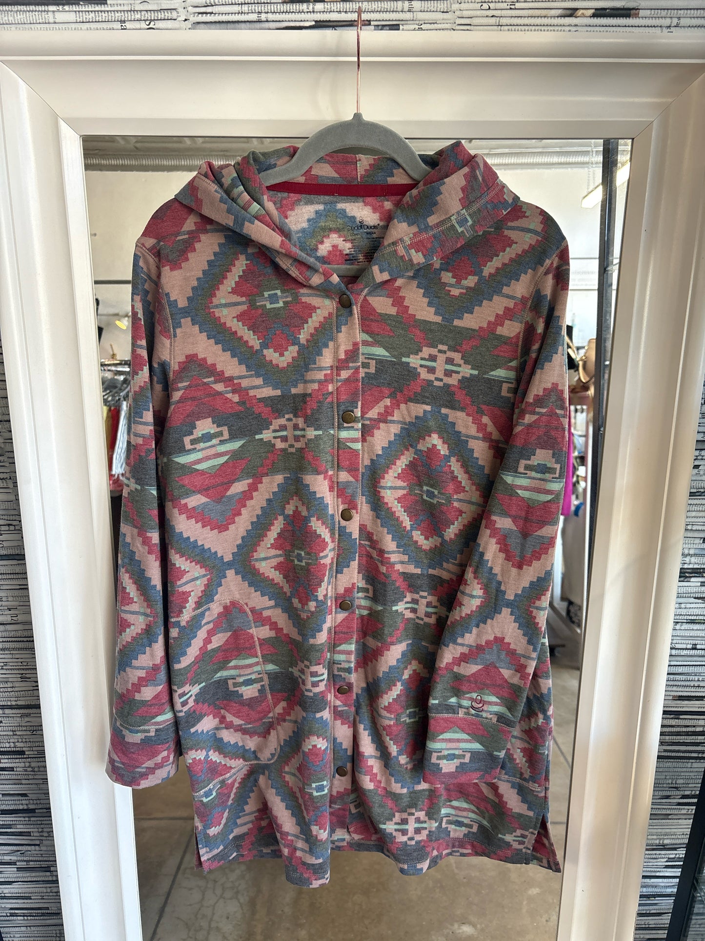 CuddlDuds Size M multi Southwestern Jacket