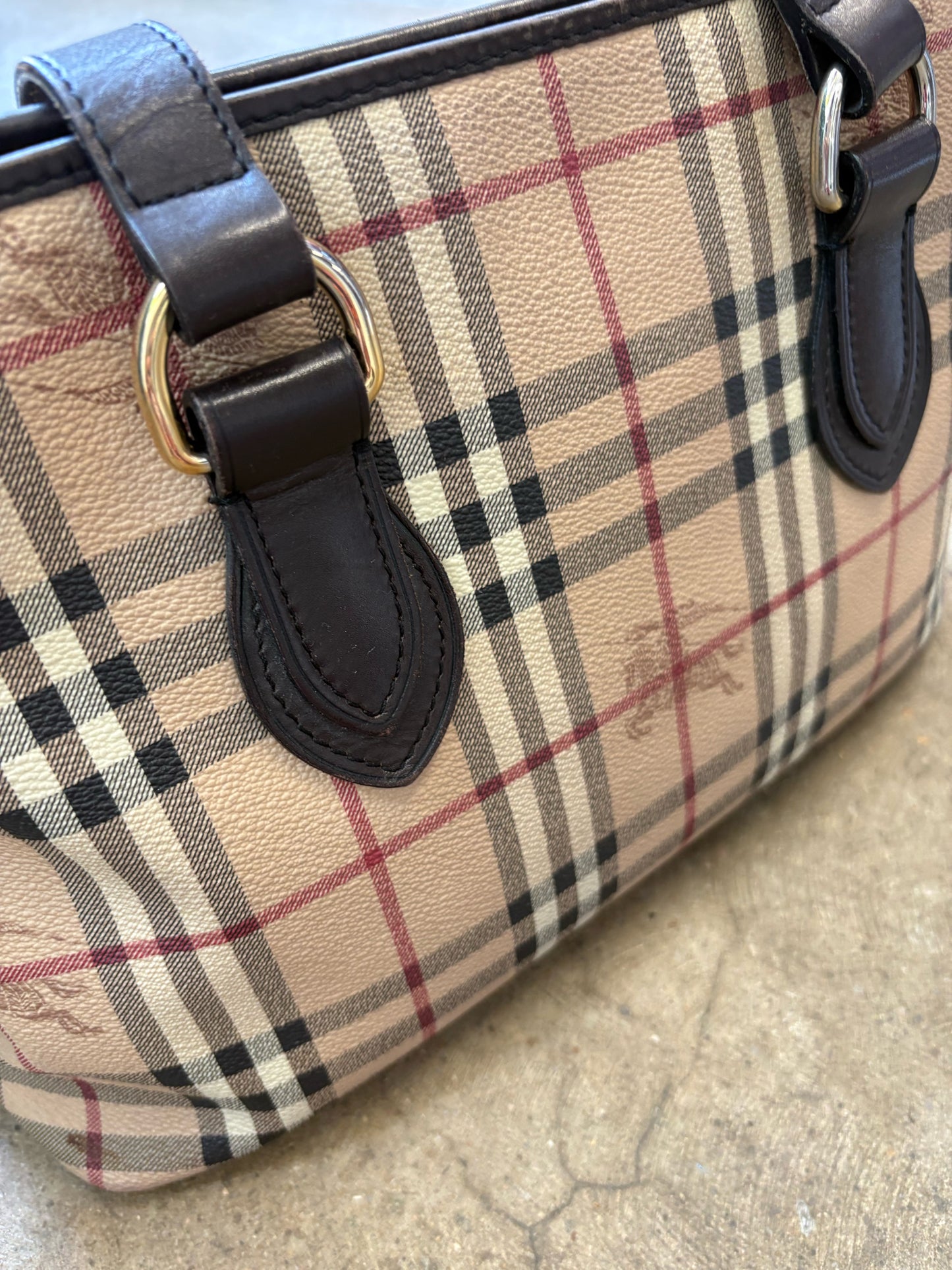 burberry Cream/multi Plaid Bag