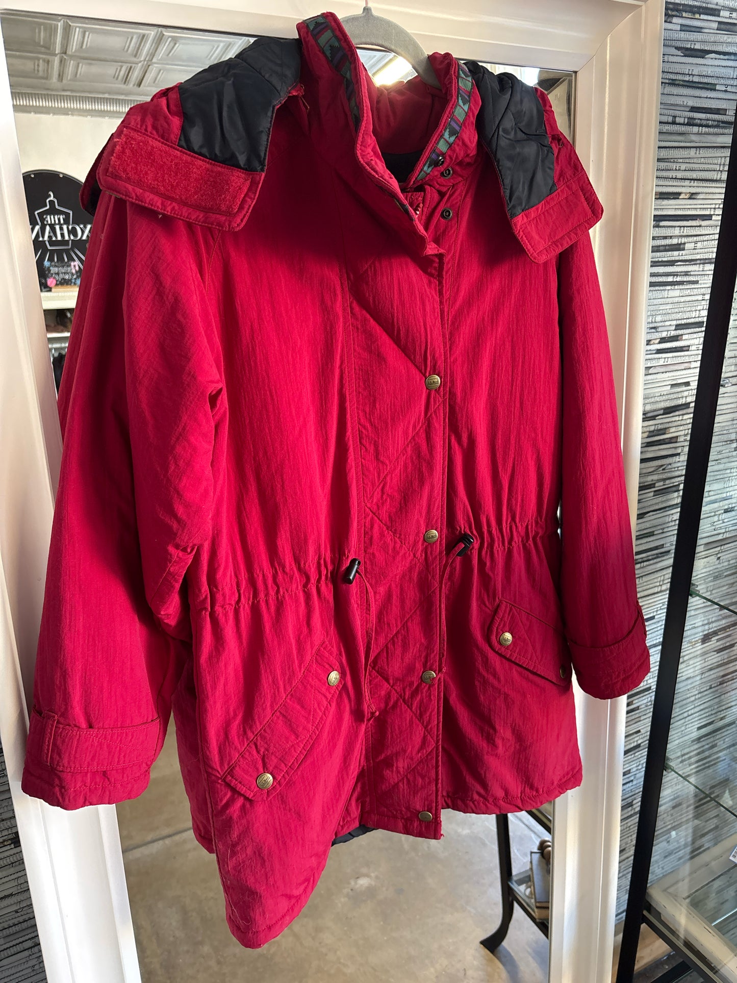 LL Bean Size S Red Coat