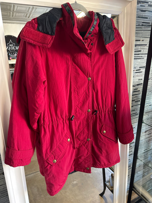 LL Bean Size S Red Coat