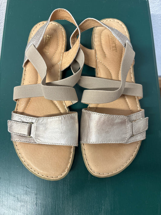 Born Tan/Silver Sandals