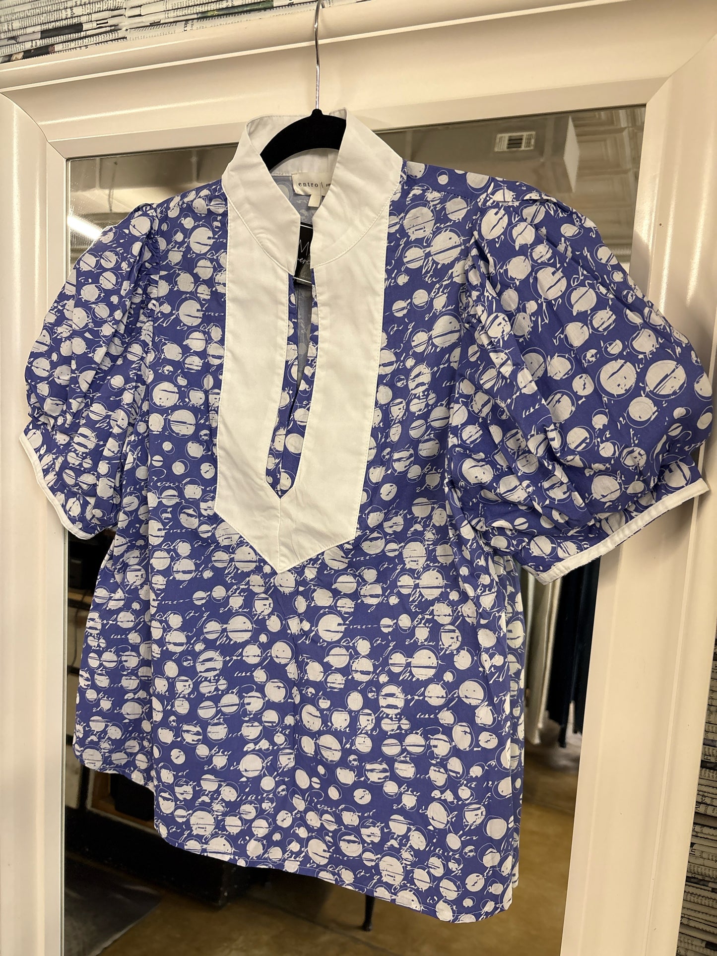 entro Size S Periwinkle multi Top